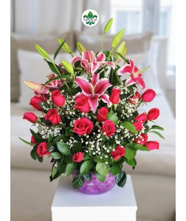 Arreglo floral Lirios de Amor